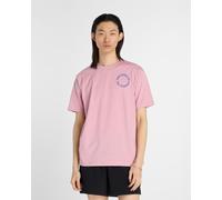 New Balance Circular Logo Short Sleeve T-Shirt Pink - L
