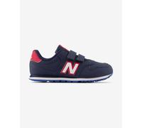 New Balance Classic 500 Trainers Navy Blue White Red Kids - 18.5