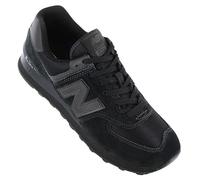 574 Core Suede Trainers Black 8 UK