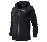 New Balance Women's NB Classic Core Fleece Fashion Full Zip in Black Cotton, size Medium