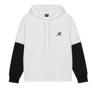New Balance Color Block Drawstring Hoodie Asia Sizing 'White Black' AMT13342-SST S