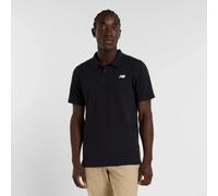 New Balance Cotton Pique Polo Shirt M MT51519BK