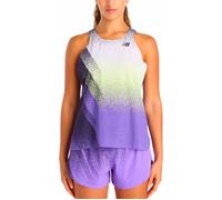 New Balance - Débardeur de trail running respirant et ultraléger - Race Day Ultra Light Printed Singlet Electric Purple for Women - Size M Purple M