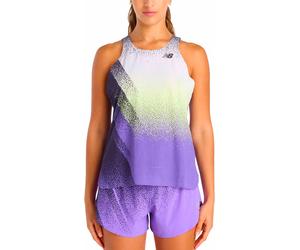 New Balance - Débardeur de trail running respirant et ultraléger - Race Day Ultra Light Printed Singlet Electric Purple for Women - Size M Purple M