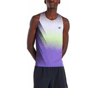 New Balance - Débardeur de trail running ultraléger - Race Day Ultra Light Printed Singlet Electric Purple for Men - Size M Purple M