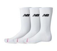 New Balance Everyday Crew Socks 3 Pure White Black (3 pairs) - L
