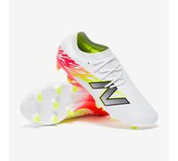 New Balance Mens Furon Pro V8 FG Firm Ground Football Boots White/Energy Red/Hi Lite 7.5
