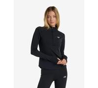 New Balance Nb Harmony Half Zip Long Sleeve T-shirt Black M Woman