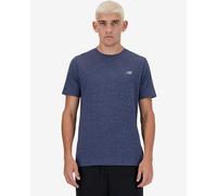 New Balance Heathertech Short Sleeve T-Shirt Ocean Blue - L