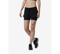 New Balance Impact Run 2in1 Shorts Black Grey Women - XL