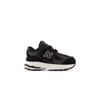 New Balance Infants' 2002 Hook & Loop in Black/Grey Leather, size 7