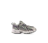 New Balance Infants 530 Bungee Lace in Grey Leather, size 8.5