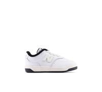 New Balance Infants' B80 Bungee in White/Black Synthetic, size 8.5