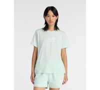 New Balance Jersey Stacked Logo short sleeve t-shirt mint green women - S