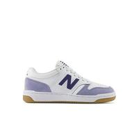 New Balance Junior B480 Lace Up Trainers, White, Size 5 Older White