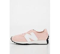 New Balance Junior Girls' 327 Trainers, Pink/White, Size 3 Older Pink/White
