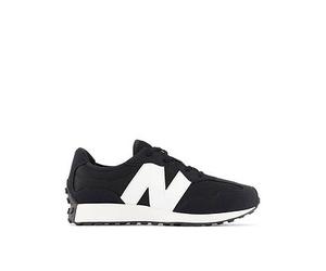 New Balance Junior Unisex 327 Trainers, Black/White, Size 4 Older Black/White
