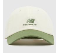 New Balance Khaki Stacked Logo 6 Panel Cap OSFM