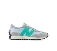 New Balance Kids' 327 in Grey/Green Synthetic, size 11.5