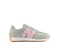New Balance Kids' 327 Lace in Pink/Green Synthetic, size 5