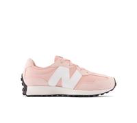 New Balance Kids' 327 Lace in Pink/White Synthetic, size 4.5