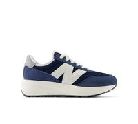 New Balance Kids 370 Lace in Blue/White Suede/Mesh, size 4.5