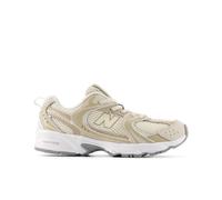 New Balance Kids 530 Bungee Lace in Beige/Brown Leather, size 13.5