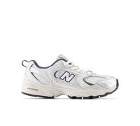 New Balance Kids 530 Bungee Lace in Grey/Blue/Beige Synthetic, size 1