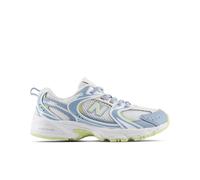 New Balance Kids 530 Bungee Lace in Grey/White Synthetic, size 10.5