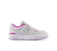 New Balance Kids' 550 in Grey/Purple Synthetic, size 4.5