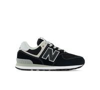 New Balance Kids' 574 Core Lace in Black/White Leather, size 10.5