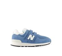 New Balance Kids' 574 Hook-and-Loop Trainers, Blue, Size 1 Older Blue