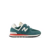 New Balance Kids 574 Velcro Trainers - New Spruce, New Spruce, Size 2 Older New Spruce