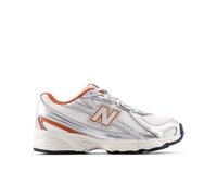 New Balance Kids 740 Bungee Lace in Grey/Red Synthetic, size 12