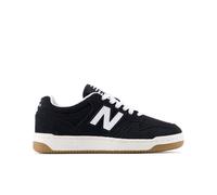 New Balance Kids B480 Lace in White/Black Suede/Mesh, size 3