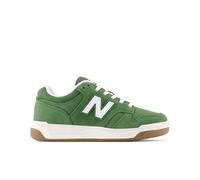 New Balance Kids B480 Lace in White/Green Suede/Mesh, size 13