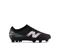 New Balance Kids Furon Team Jnr FG V9 in Black/White Synthetic, size 11