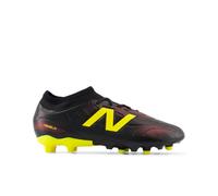 New Balance Kids Tekela Team Low Jnr FG V5 in Black/Yellow/Red Synthetic, size 13