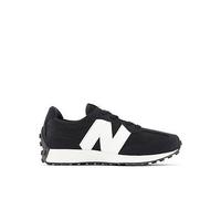 New Balance Kids Unisex 327 Trainers, Black/White, Size 2 Older Black/White