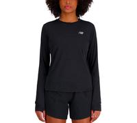 New Balance - Lightweight long-sleeved T-shirt - Athletics Long Sleeve W Black Heather for Women - Size M Black