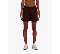 New Balance Linear Heritage French Terry Shorts Black Brown Women - L