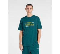 New Balance Linear Lines short sleeve t-shirt turquoise blue - XL