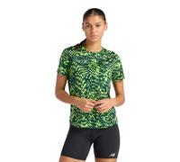 New Balance London Edition RC Essential Printed Women's Running T-Shirt | UK XL in Alkaline Green/Medusa Green