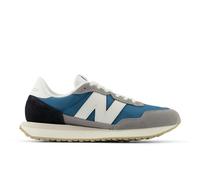 New Balance Men's 237 in Grey/White Leather, size 7