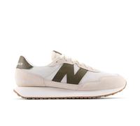 New Balance Men's 237 in White/Brown Suede/Mesh, size 9