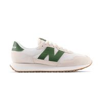 New Balance Men's 237 in White/Green Suede/Mesh, size 8.5