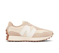 New Balance Men's 327 in Brown/White/Beige Suede/Mesh, size 5