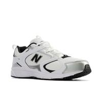 New Balance Men's 408 Sneaker, White-Silver-Black, 3.5 UK
