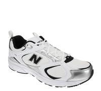 New Balance Men's 408 Sneaker, White-Silver-Black, 7.5 UK