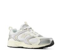 New Balance Men's 408 V1 Sneakers, White/Linen/Silver Metallic, 11